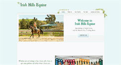 Desktop Screenshot of irishhillsequine.com